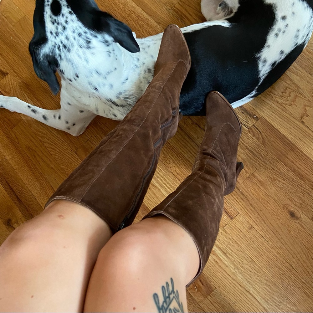 Vintage Suede Boots ✨ read size description